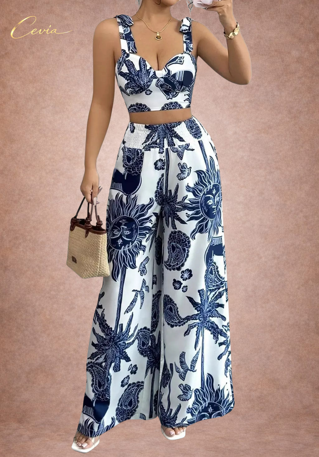 The Riviera Bloom Two-Piece Set