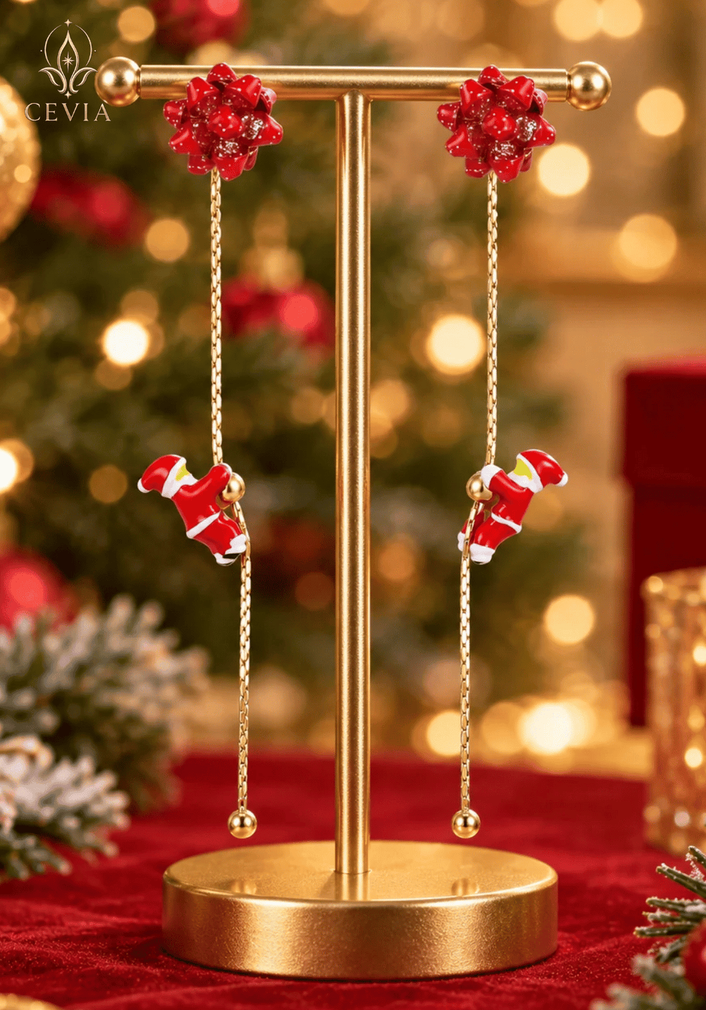 Santa Magical Climb ड्रॉप इयररिंग्स