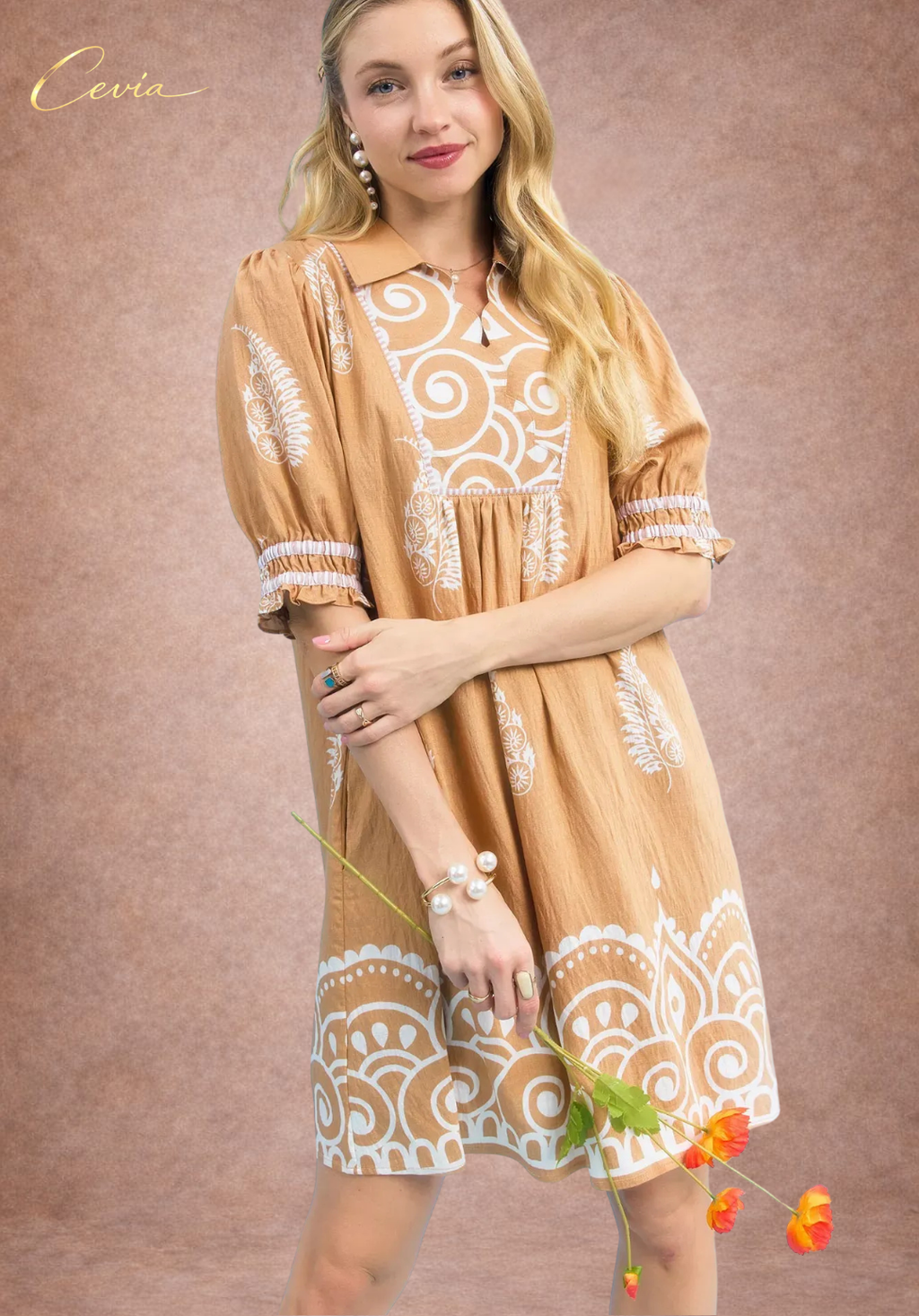 The Marivelle Mandala Babydoll Dress