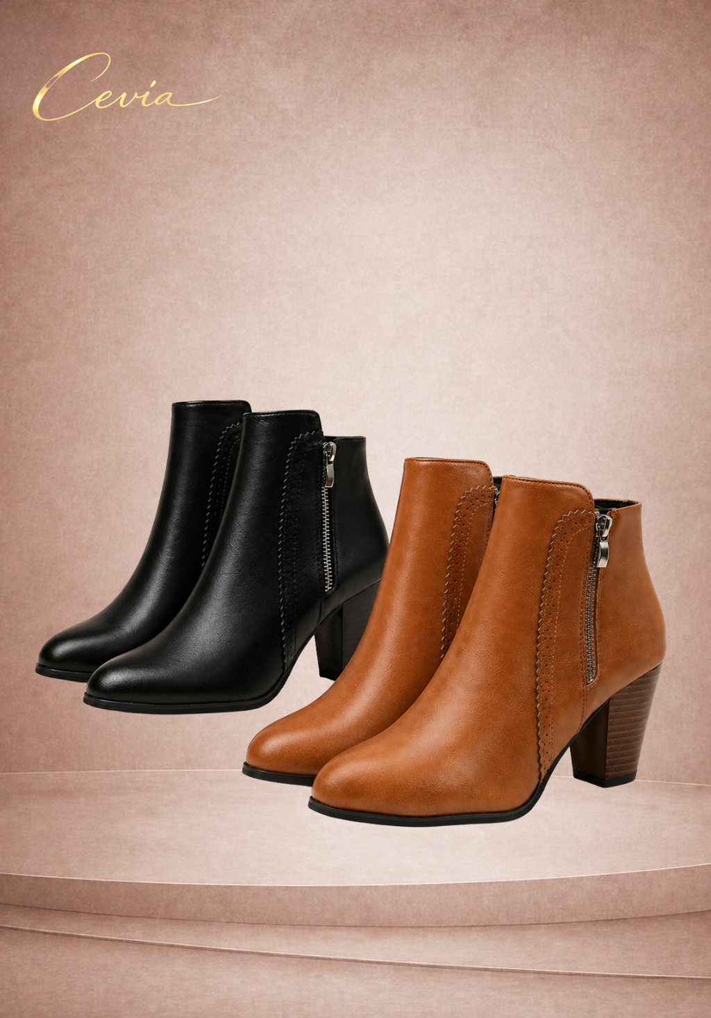 Classic High-Heel Ankle Boots
