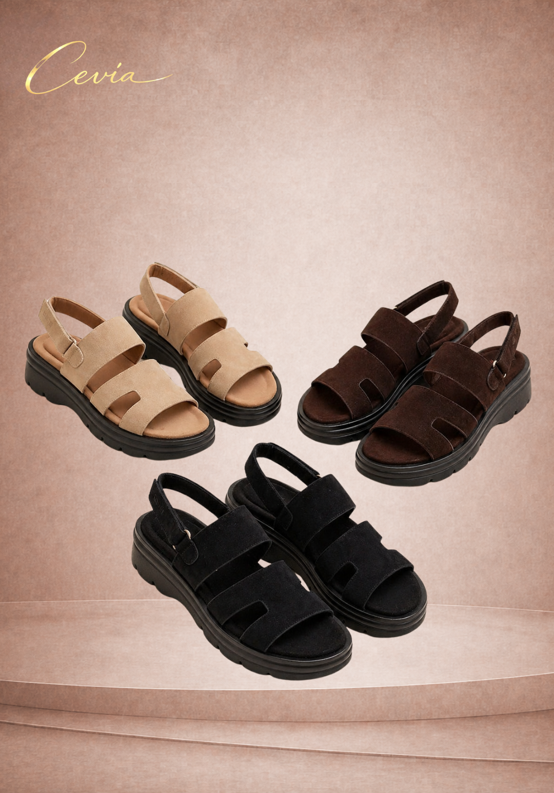 The Verona Comfort Suede Sandals