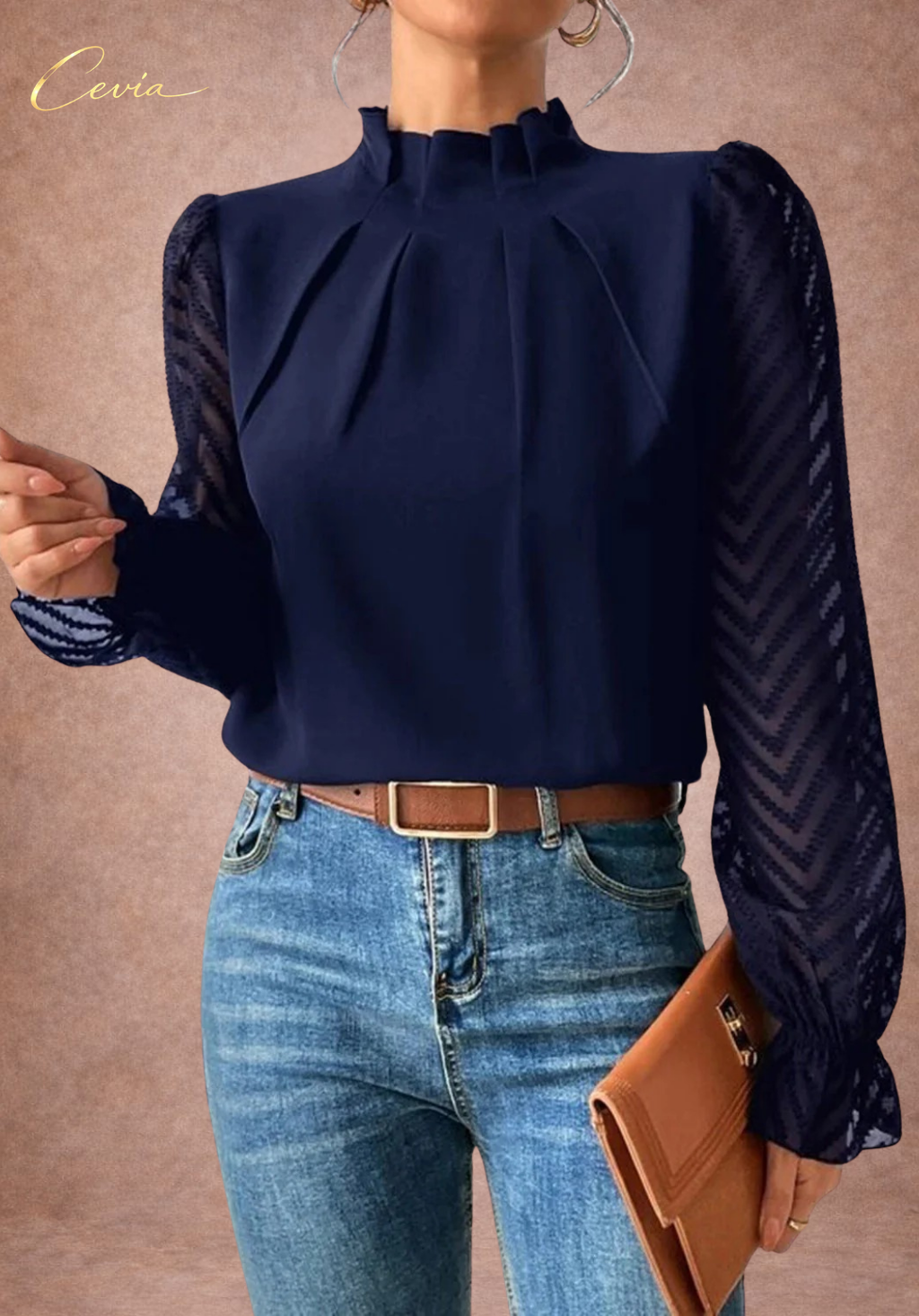The Ivora Refined Sheer Blouse