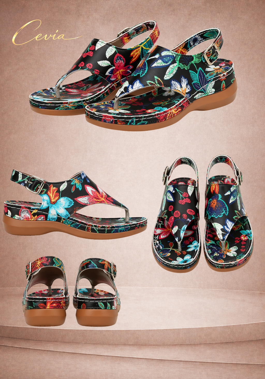 The Floral Breeze Comfort Sandals