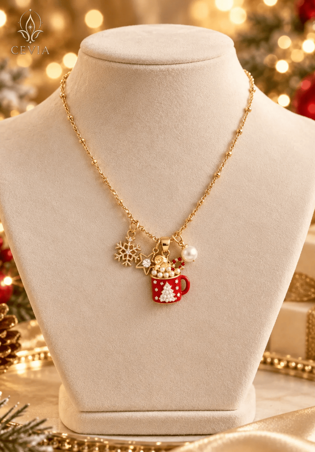 De Christmas Cocoa Bedelketting