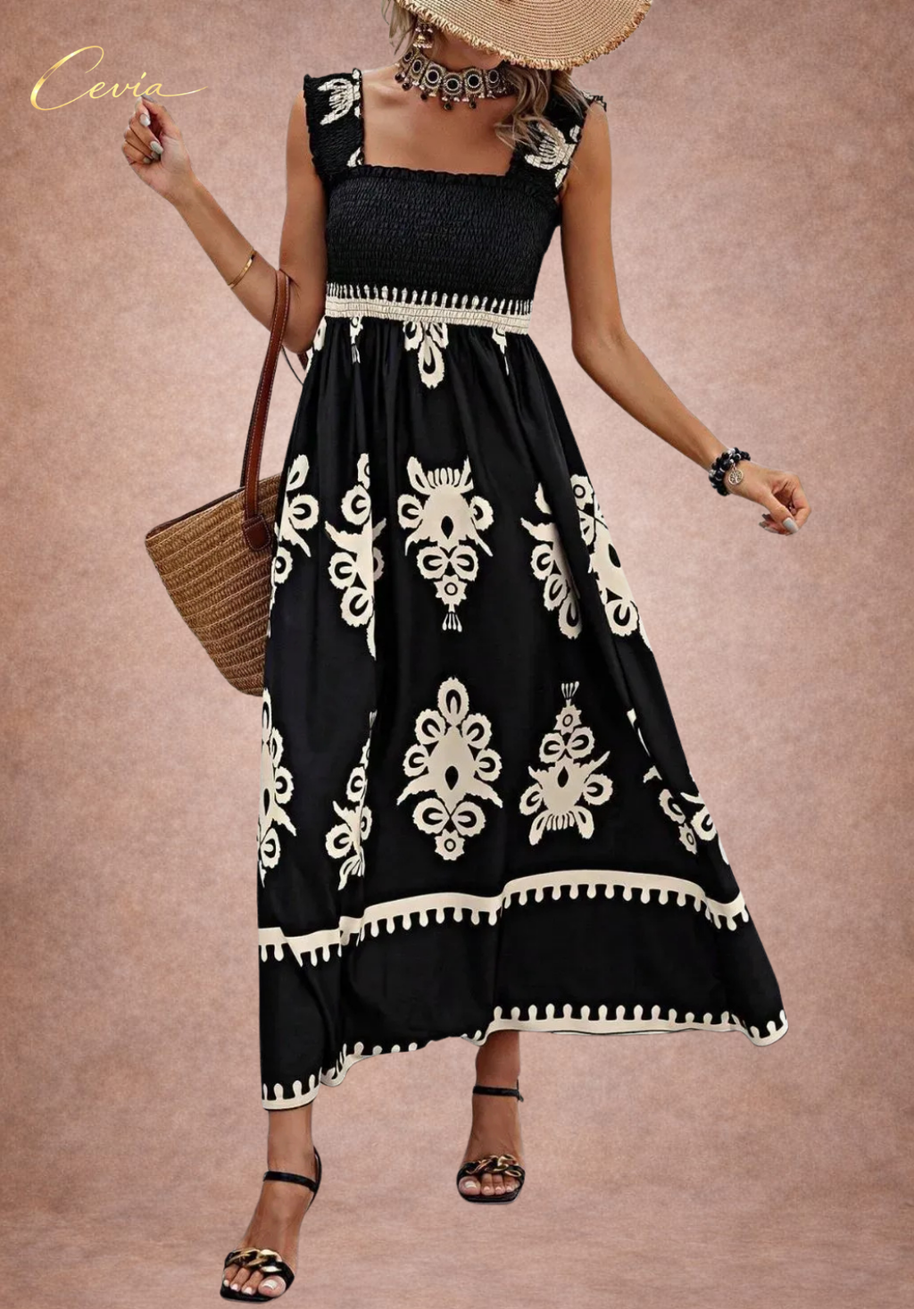 The Midnight Heritage Smocked Dress