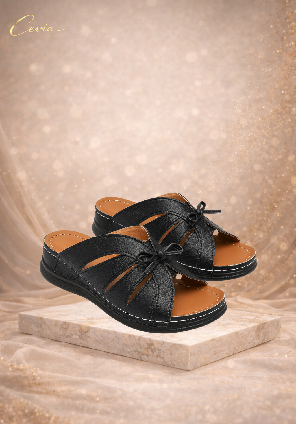 The SoftStep Bow Comfort Slides