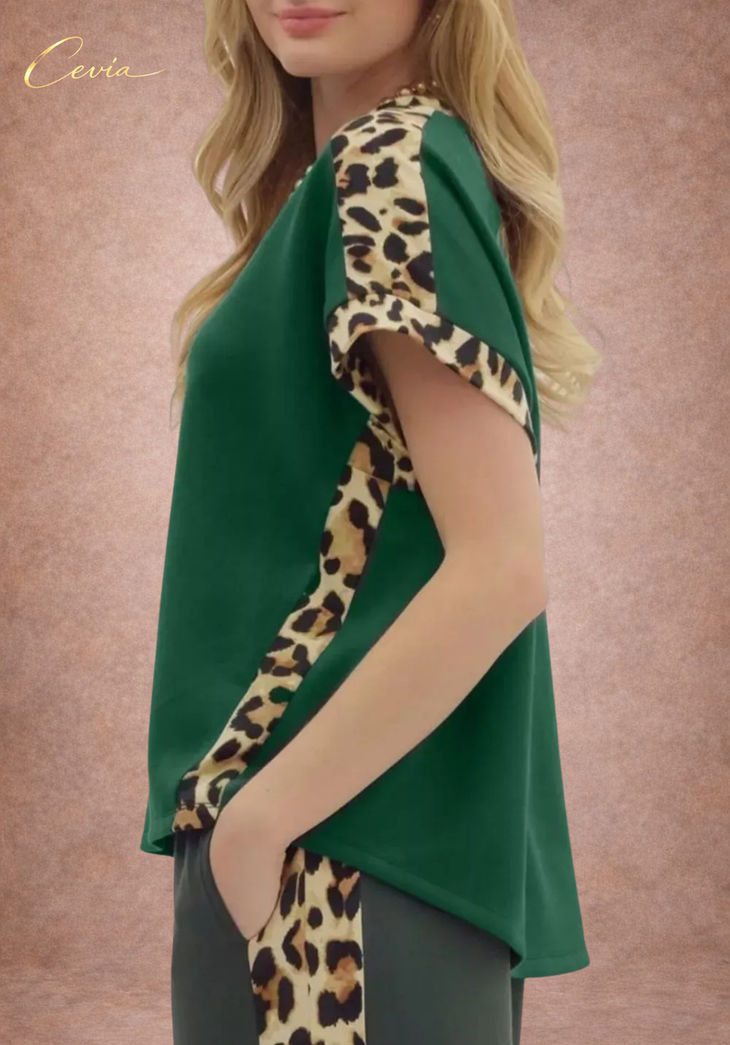 The Wild Elegance Contrast Tee