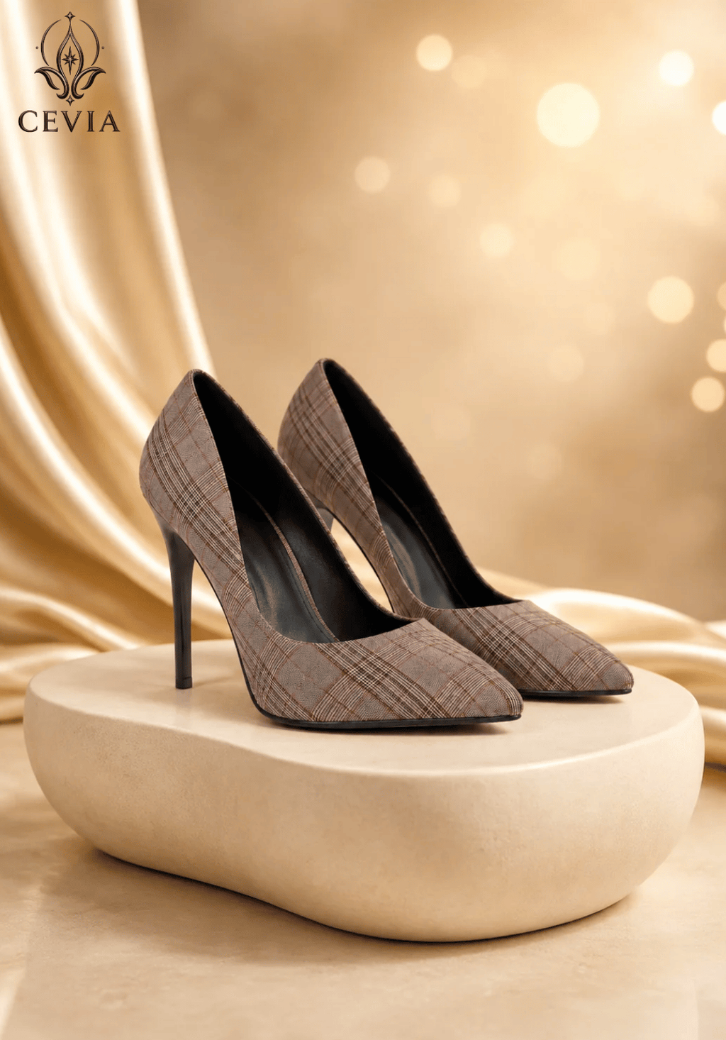 The Heritage Check Stiletto Pumps