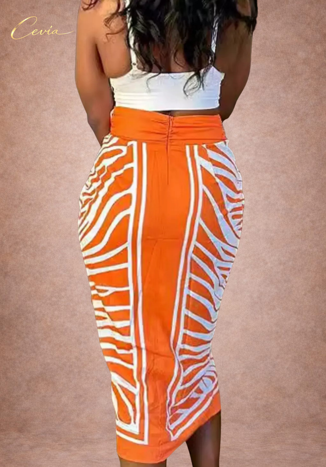 The Tropical Twist Midi Skirt