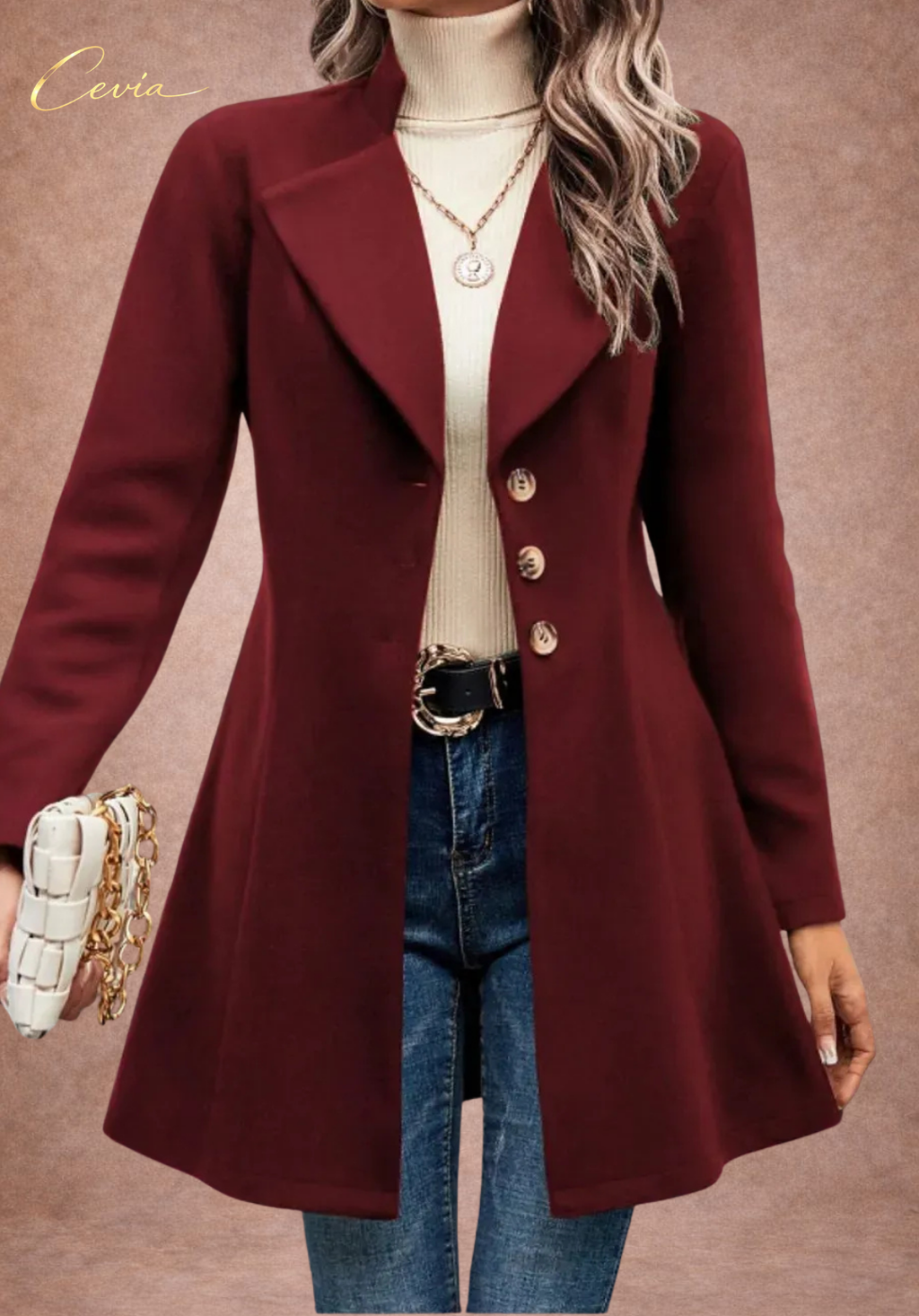 Urban Classic Buttoned Flare Coat