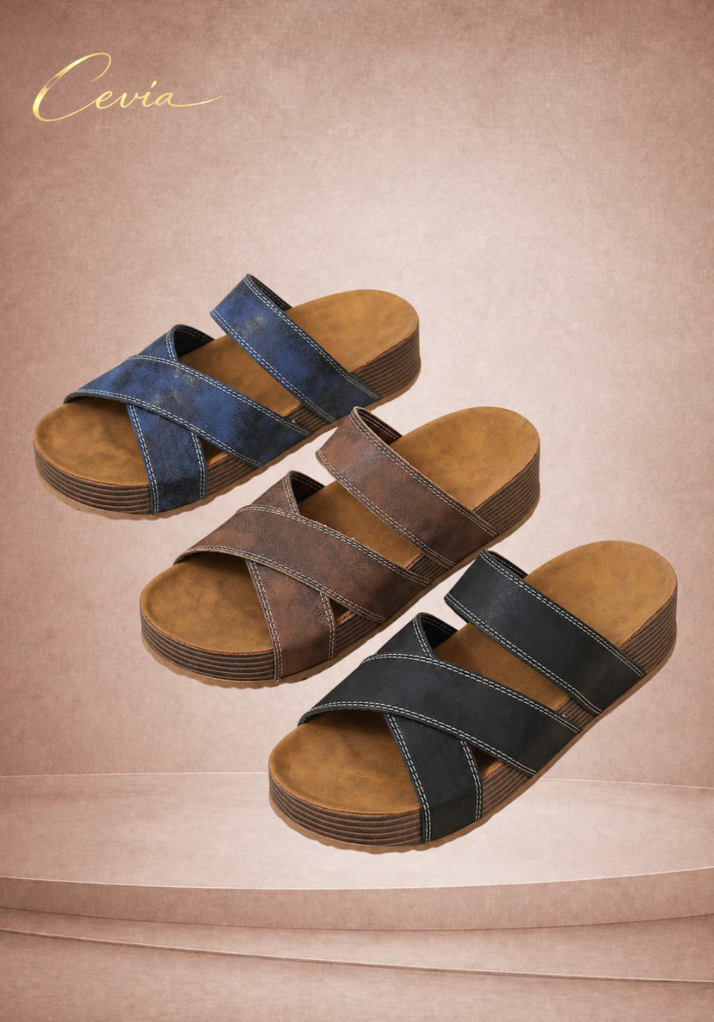 The Verona Cross Strap Sandals