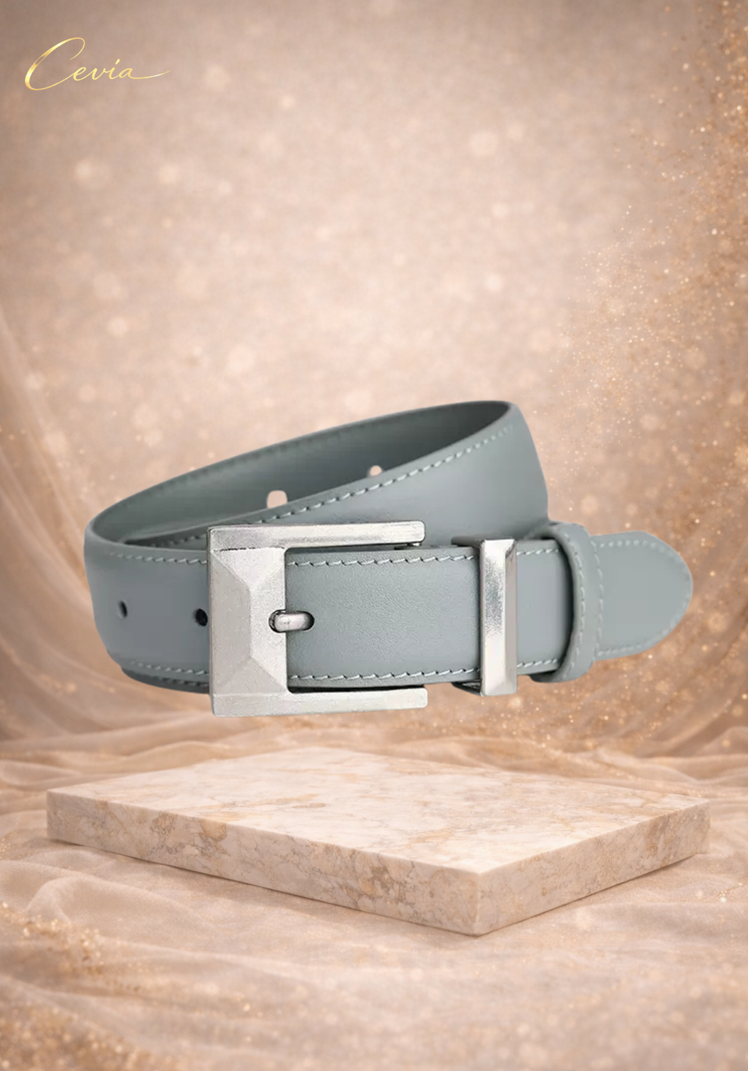 The Novara Structured Leather Belt