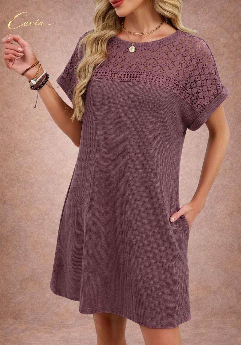 The Soft Grace Textured Dress