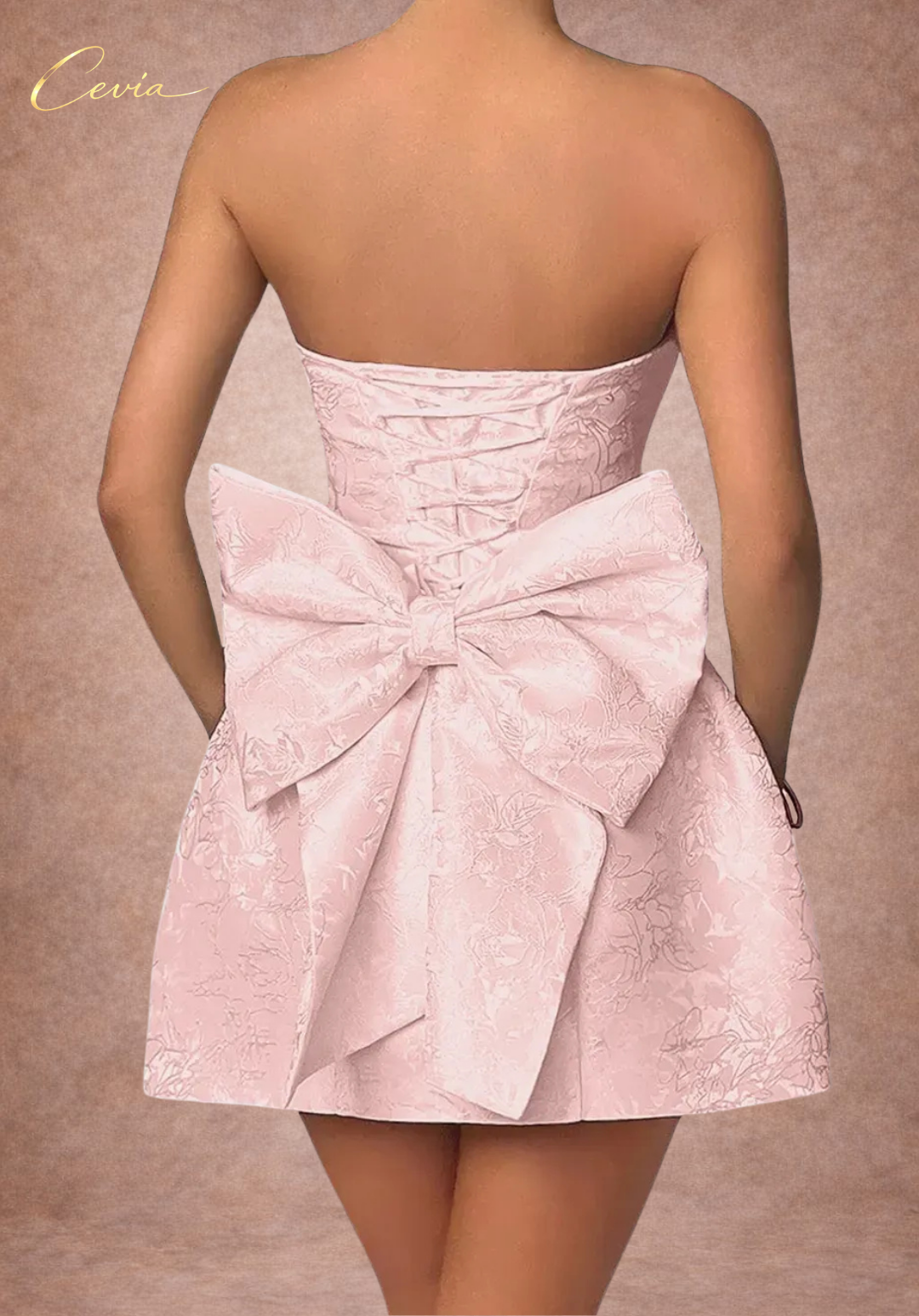 The Rosabella Bow-Back Mini Dress