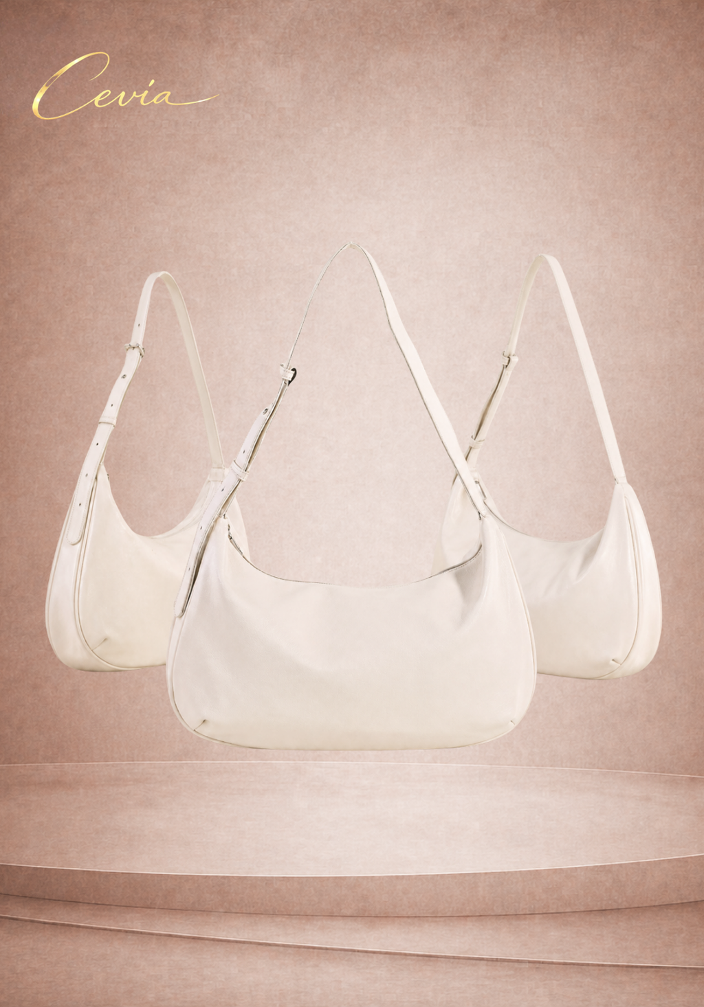 The Celeste Crescent Shoulder Bag