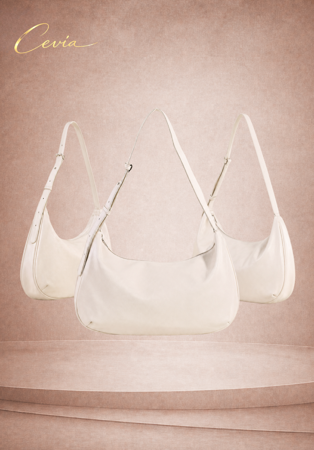 The Celeste Crescent Shoulder Bag