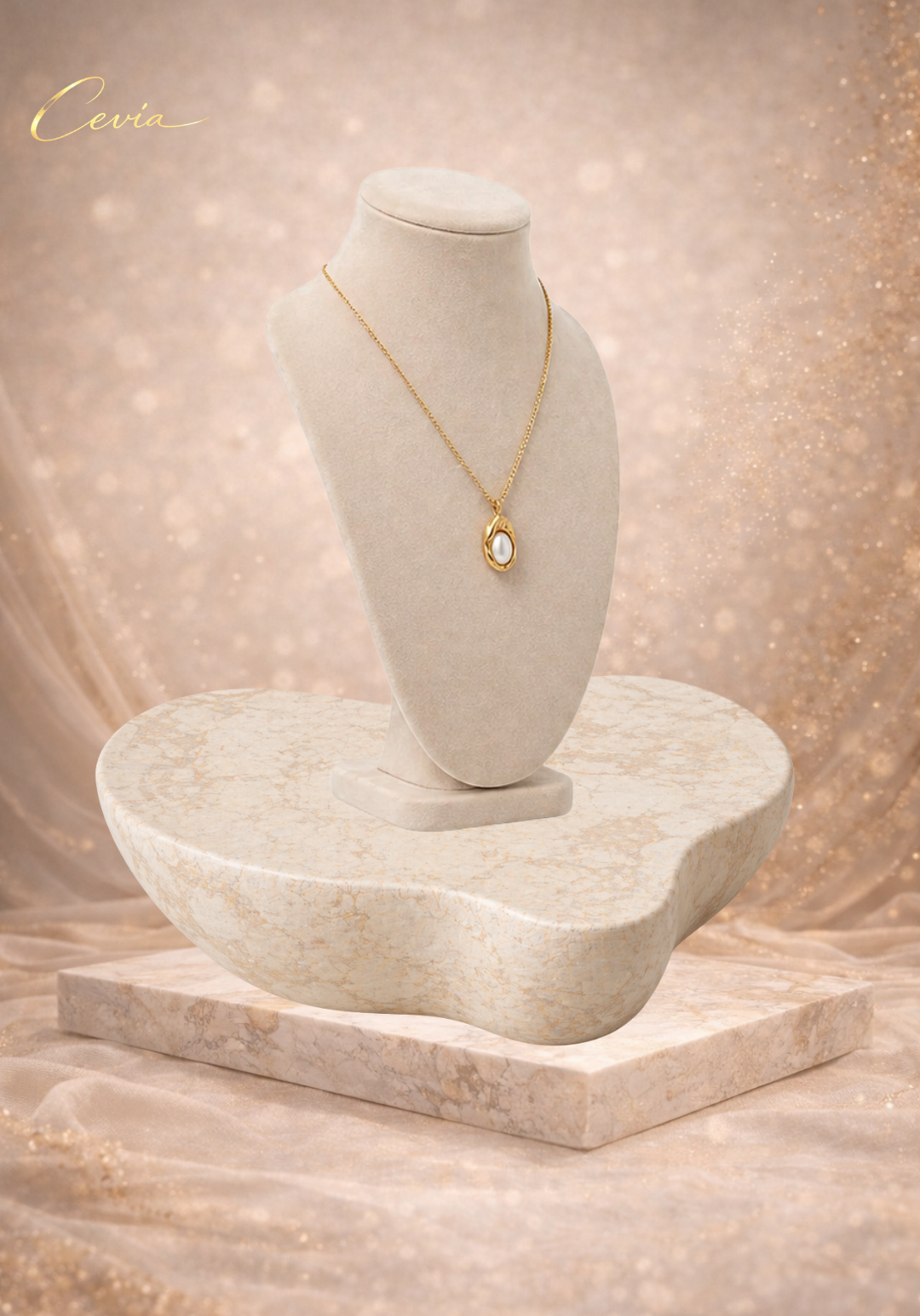 The Celestia Pearl Pendant Necklace