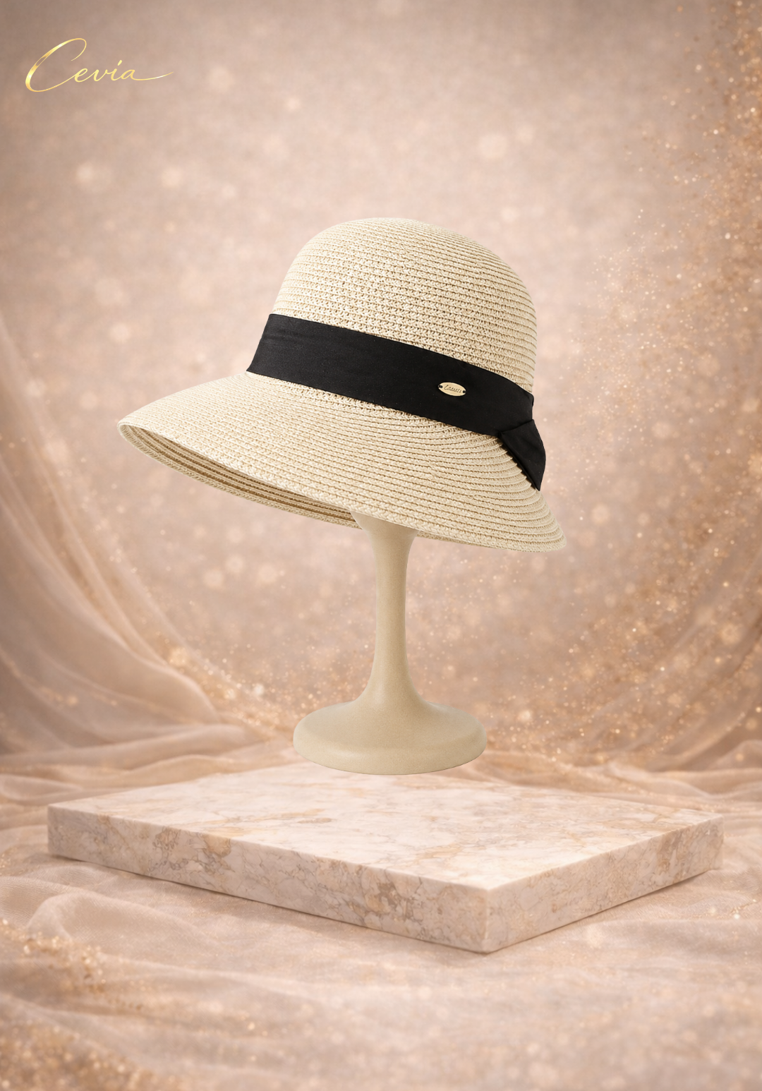 The Paris Noir Straw Hat