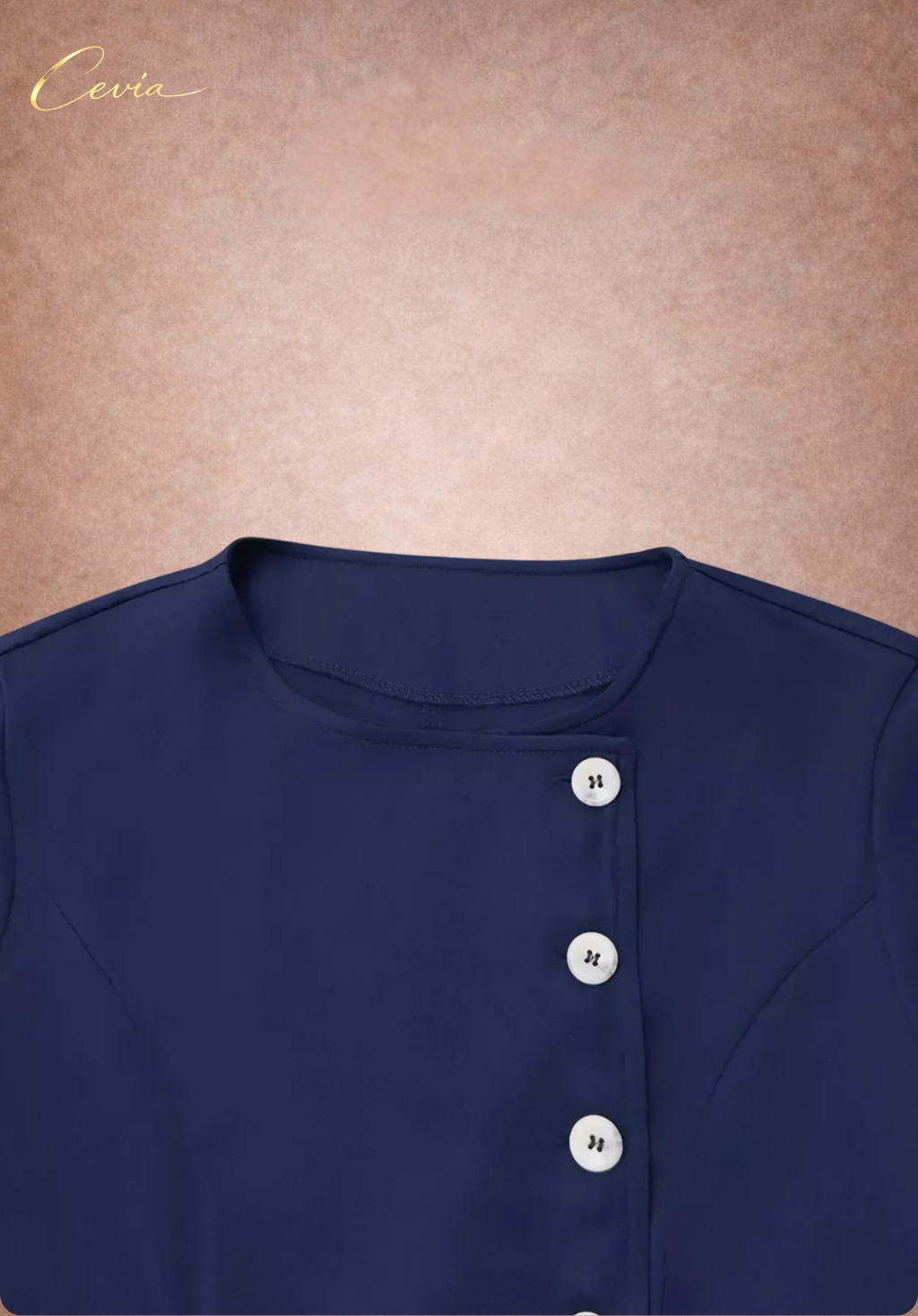 The Marienne Asymmetric Button Dress
