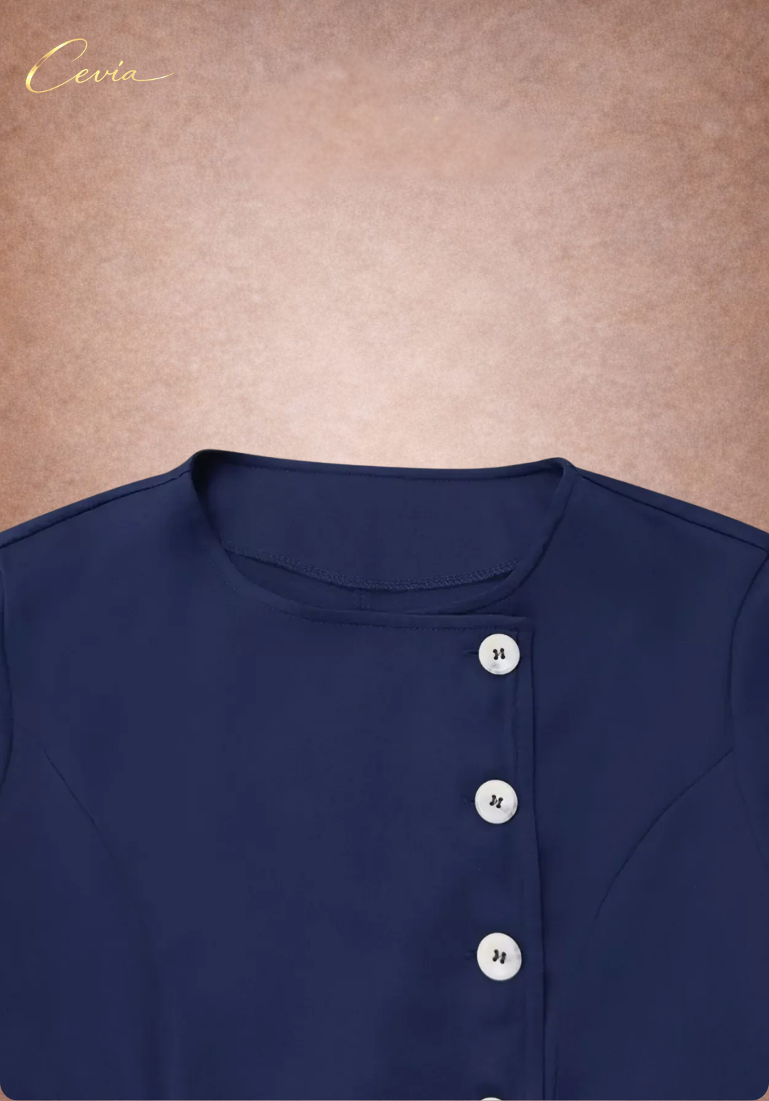 The Marienne Asymmetric Button Dress