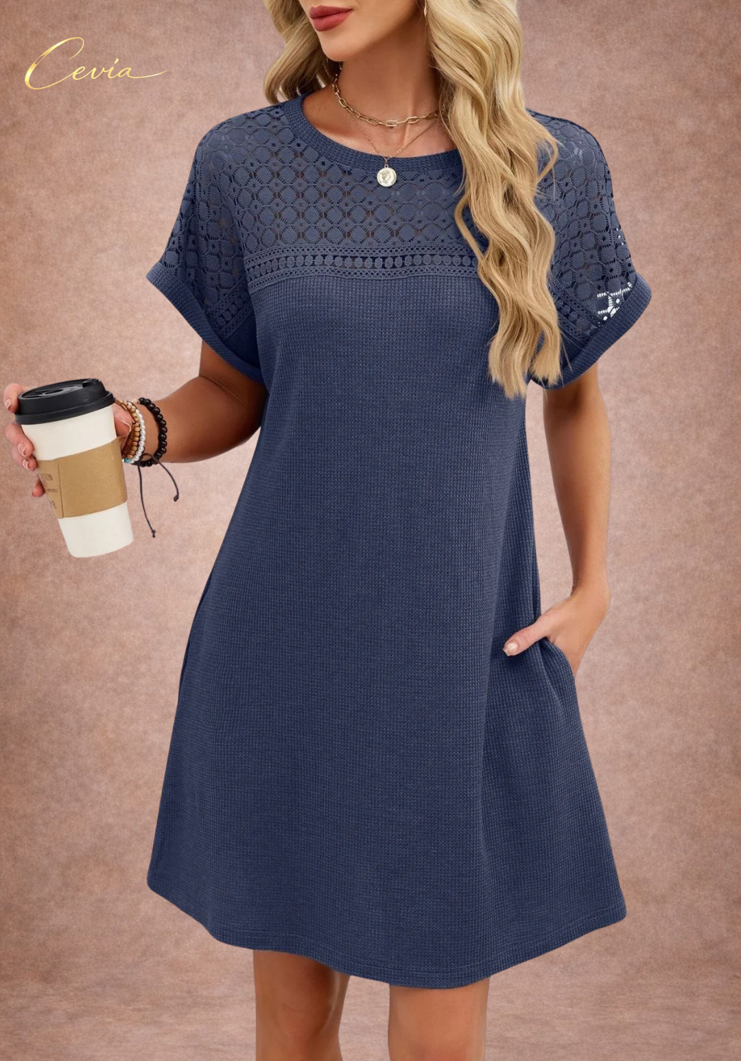The Soft Grace Textured Dress