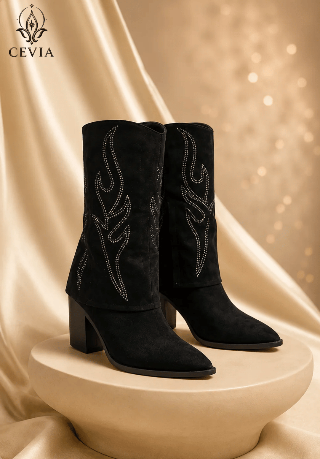 The Radiant Western Knee-High Boots