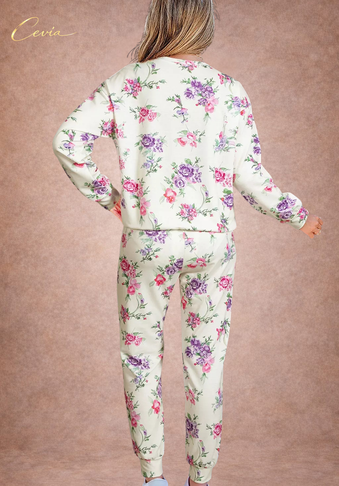 The Floréane Ivory Blossom Lounge Set