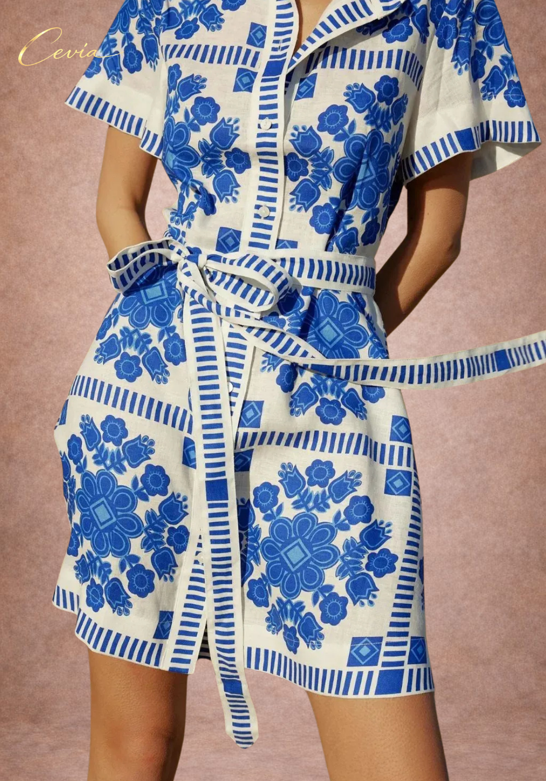 The Riviera Heritage Tie Dress