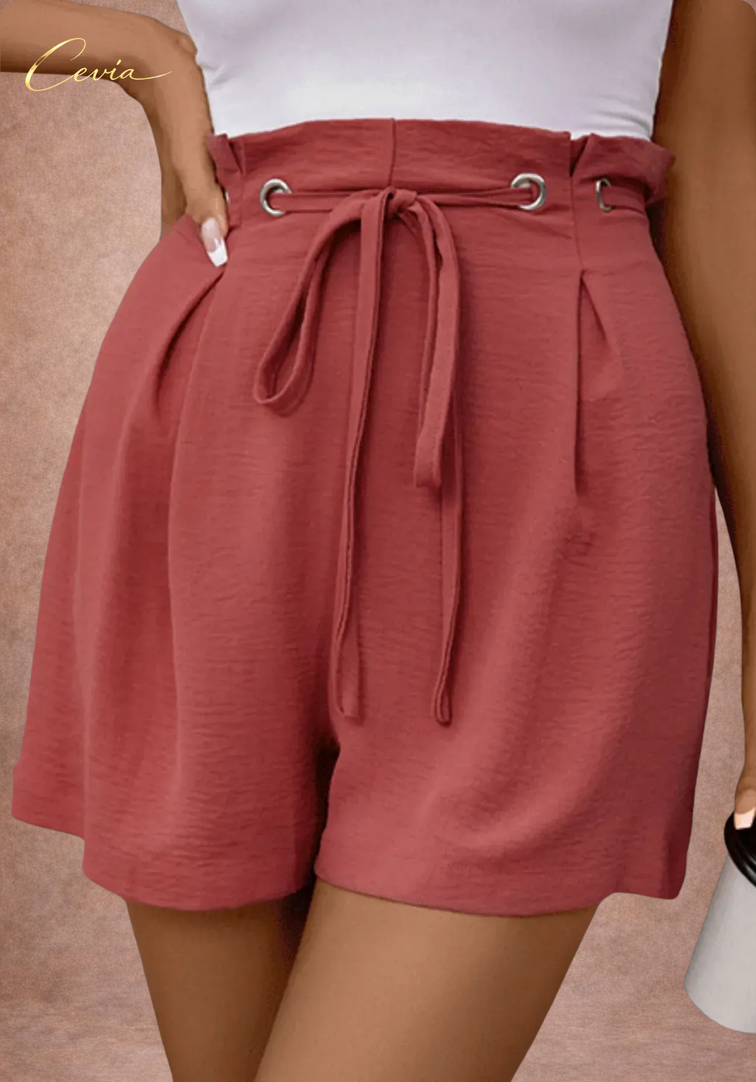 The Riviera Grace Paperbag Shorts