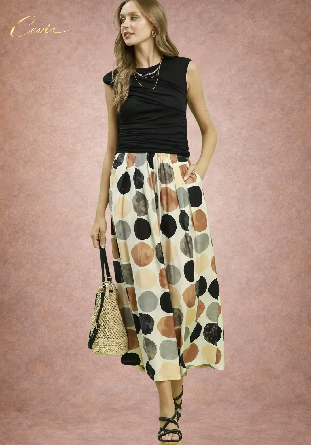 The Monet Dots Palazzo Trousers