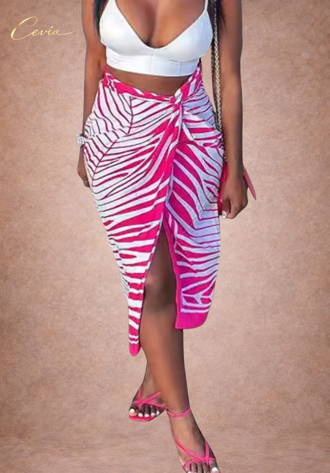The Tropical Twist Midi Skirt