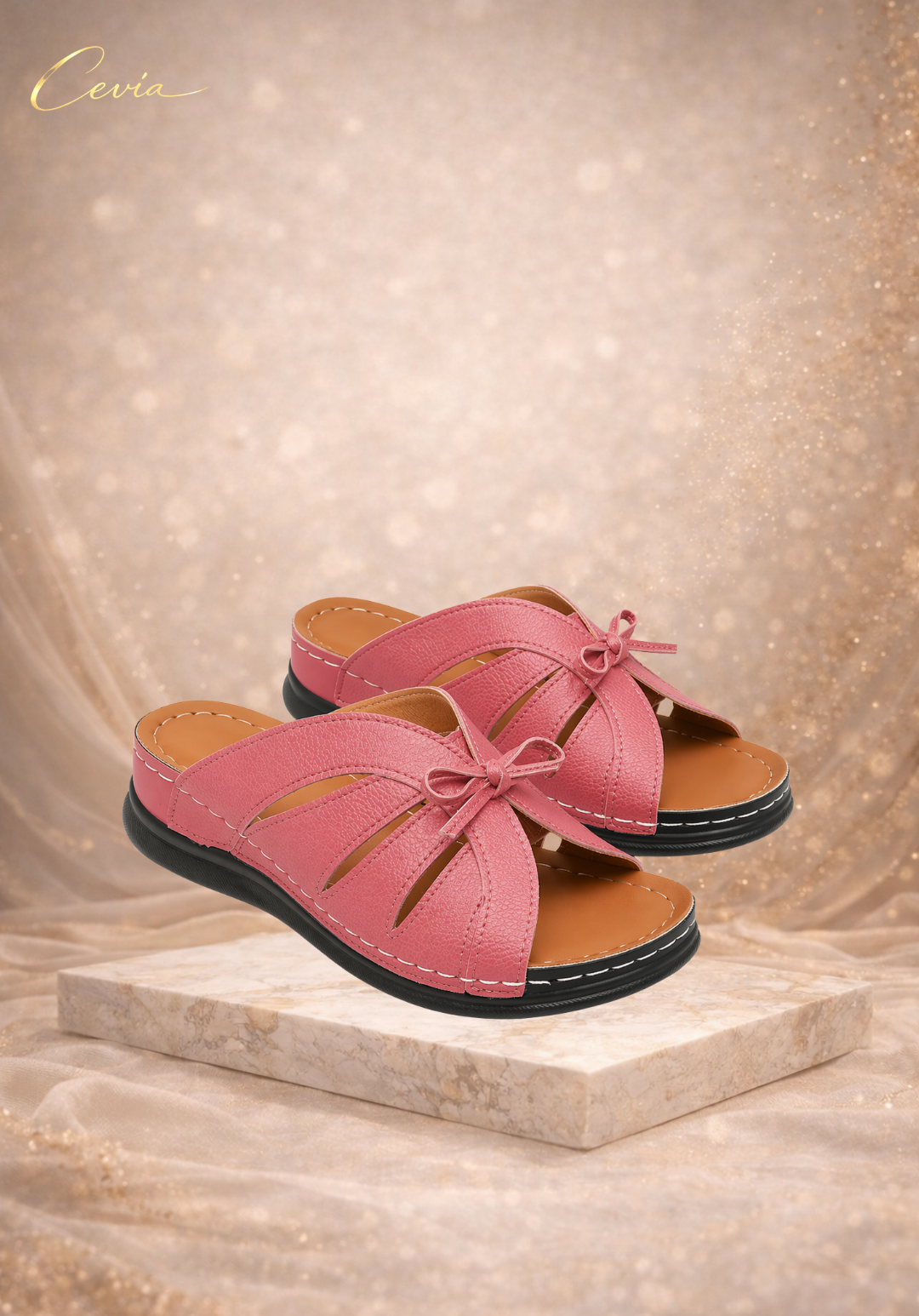 The SoftStep Bow Comfort Slides