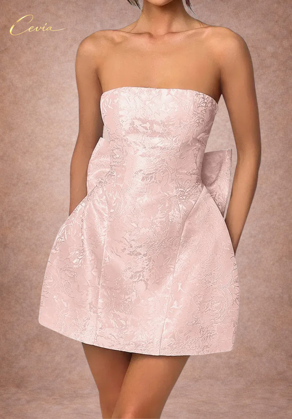 The Rosabella Bow-Back Mini Dress