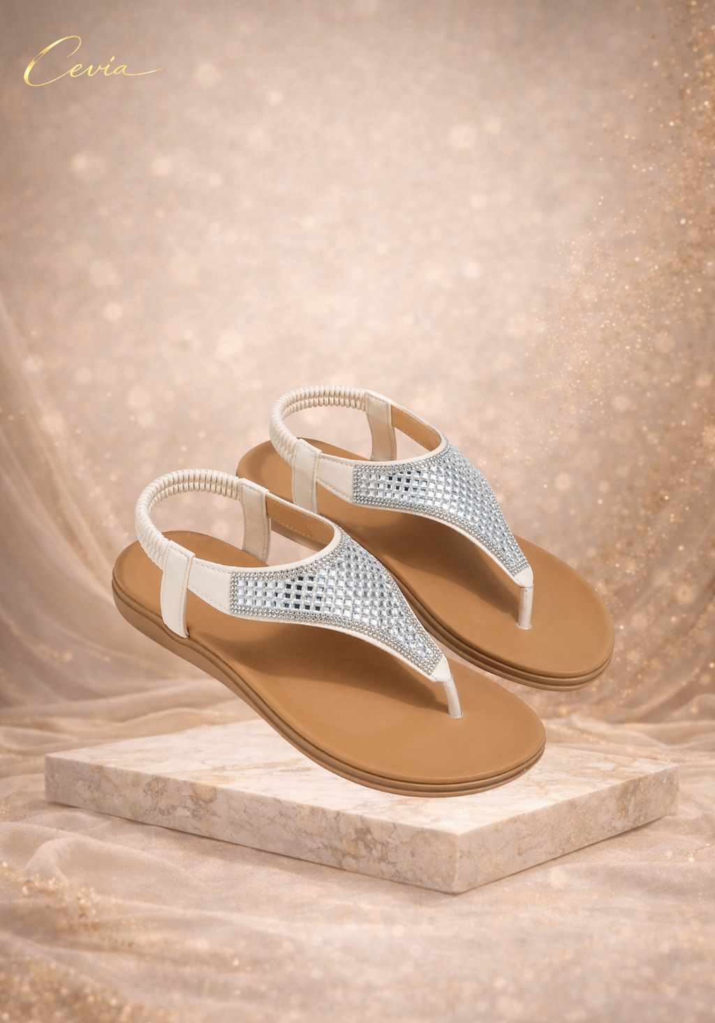 The Crystal Glide Comfort Sandals