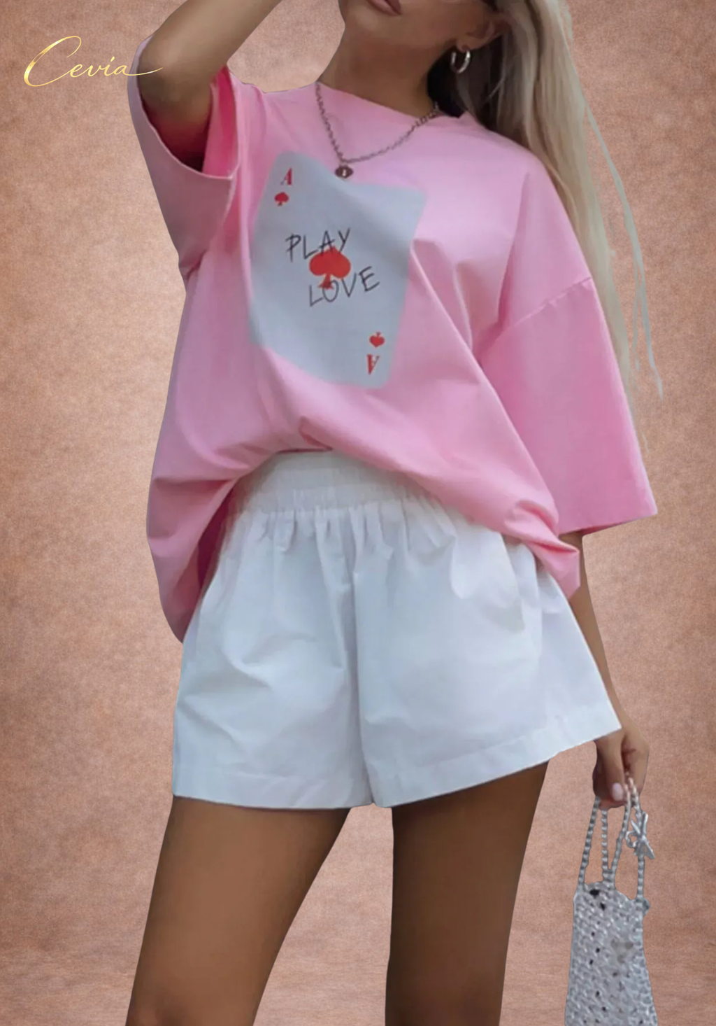 The Playful Love Oversized Cotton Tee