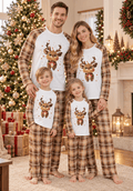 圣诞家庭亲子配套睡衣套装 — Cozy Reindeer Plaid
