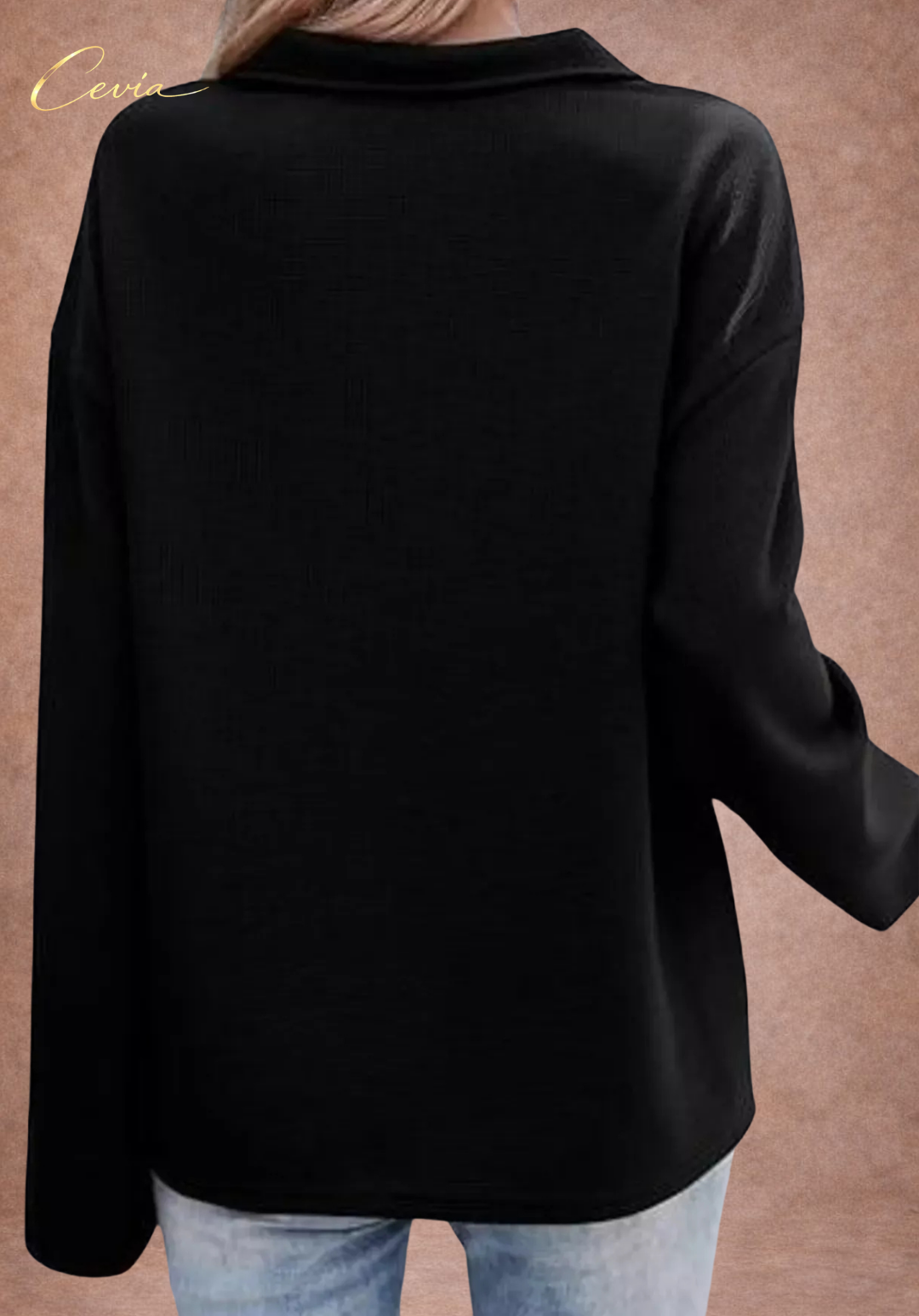 The Arlona Two-Tone Zip Pullover