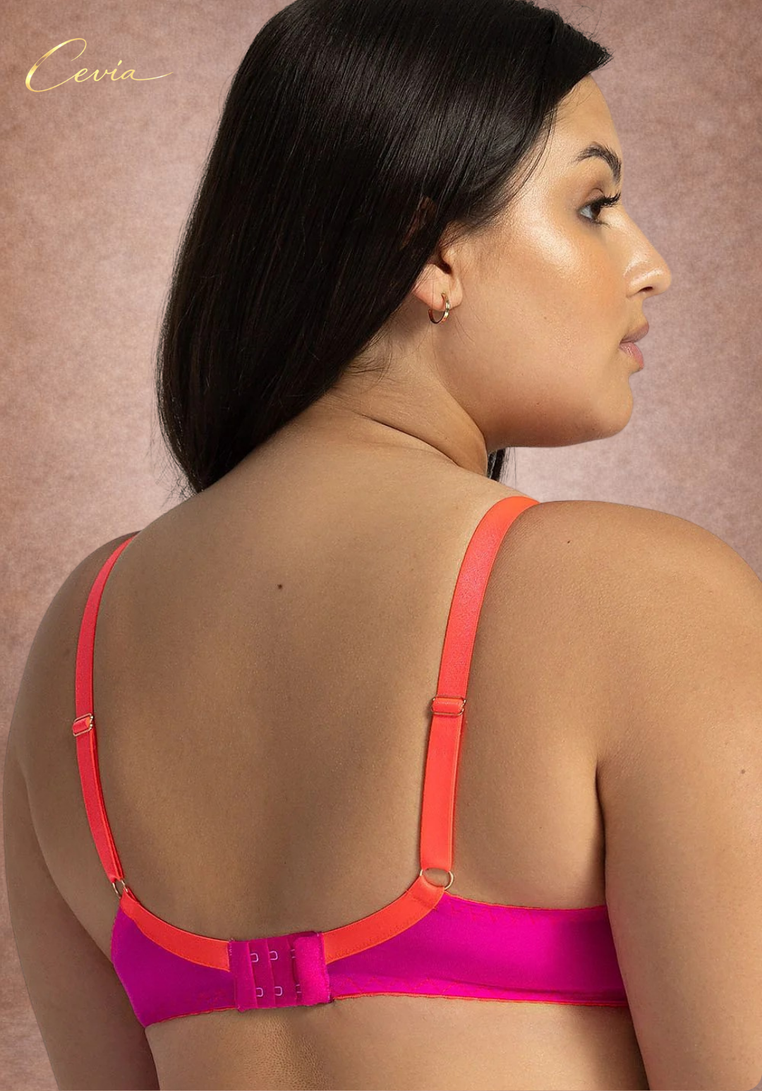 CEVIA Fleur-Sculpt Support Bra (Underwire, Embroidery & Mesh — Fuller Bust)