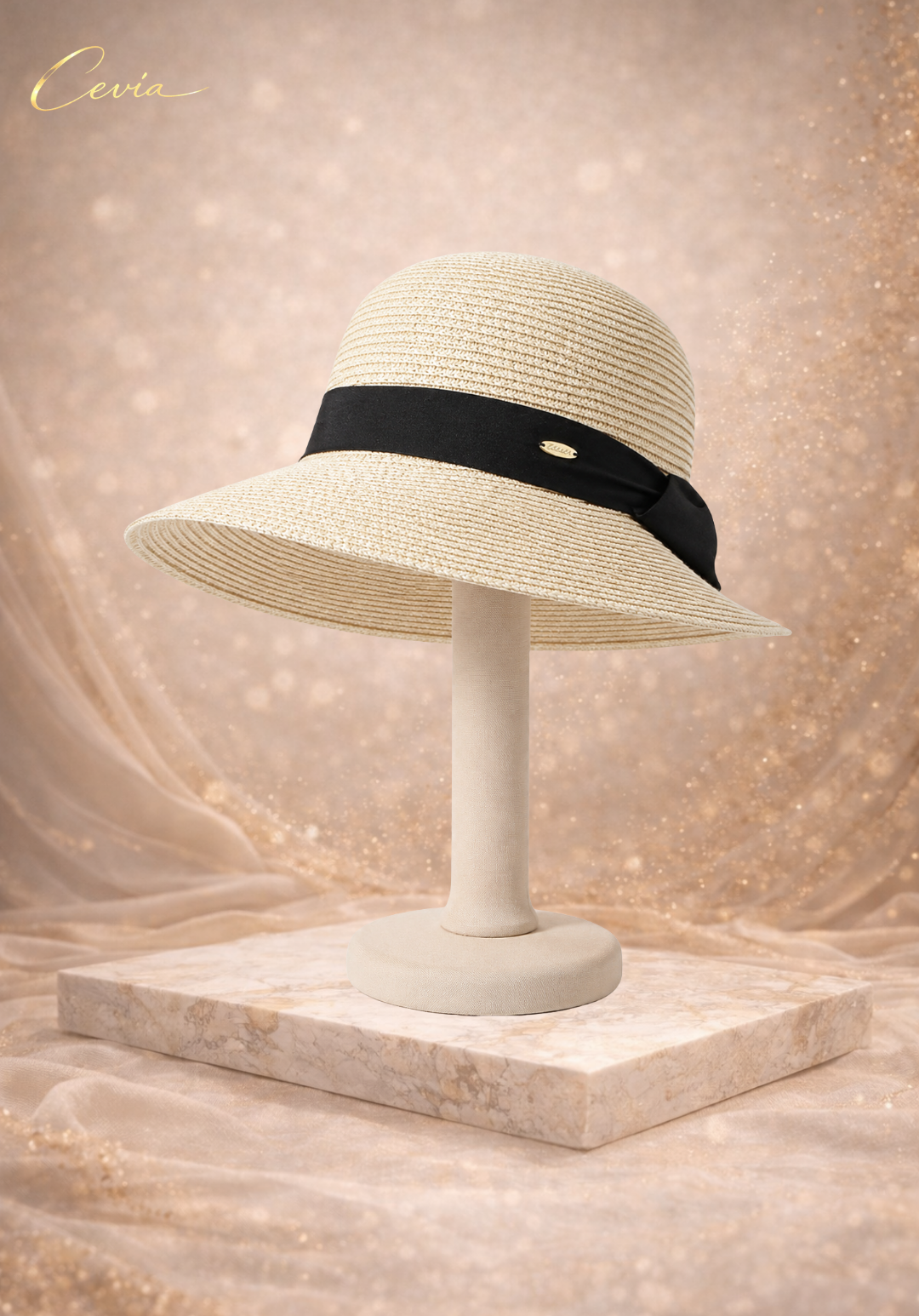 The Paris Noir Straw Hat