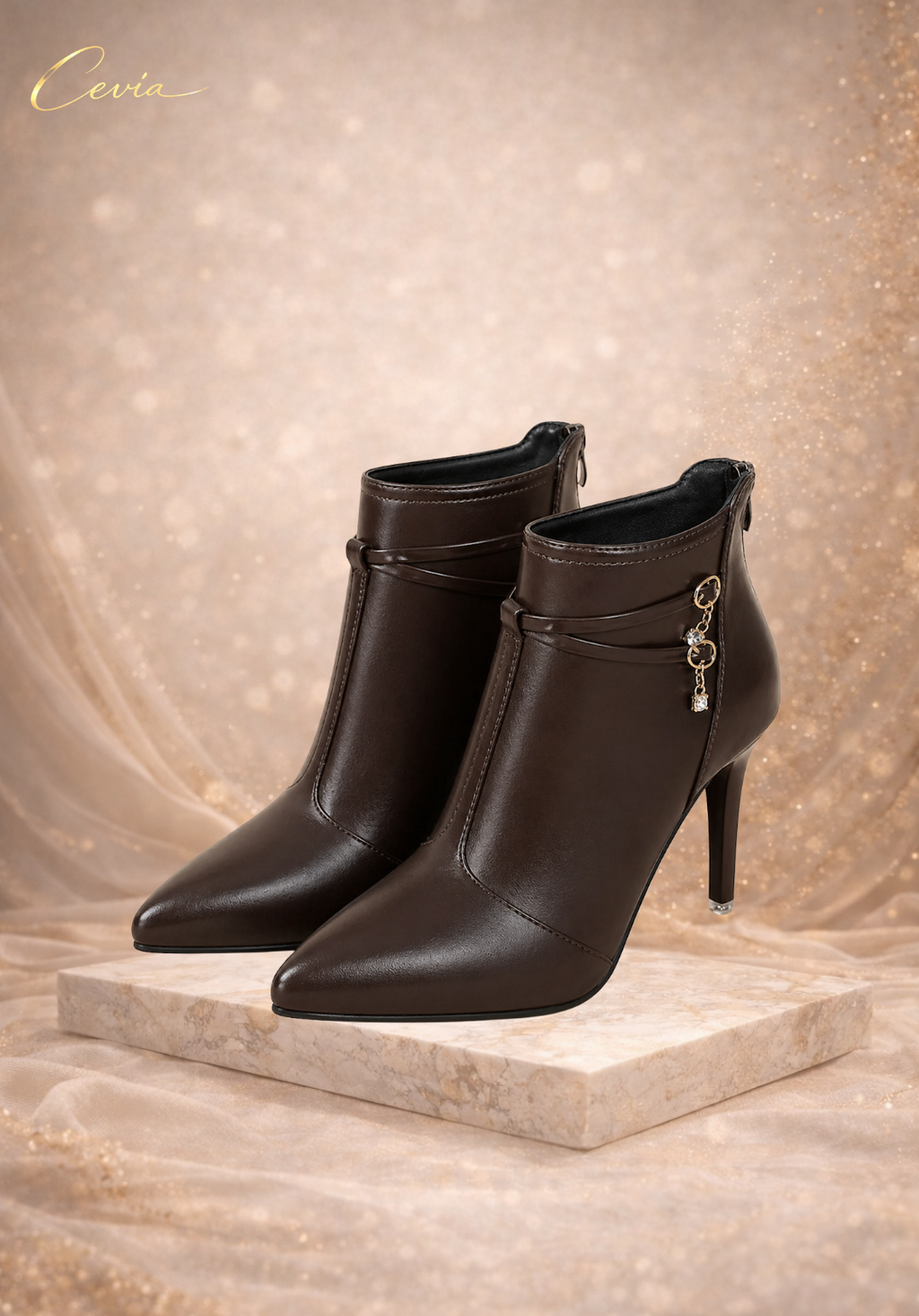 The Ravienne Sleek-Stiletto Ankle Boots