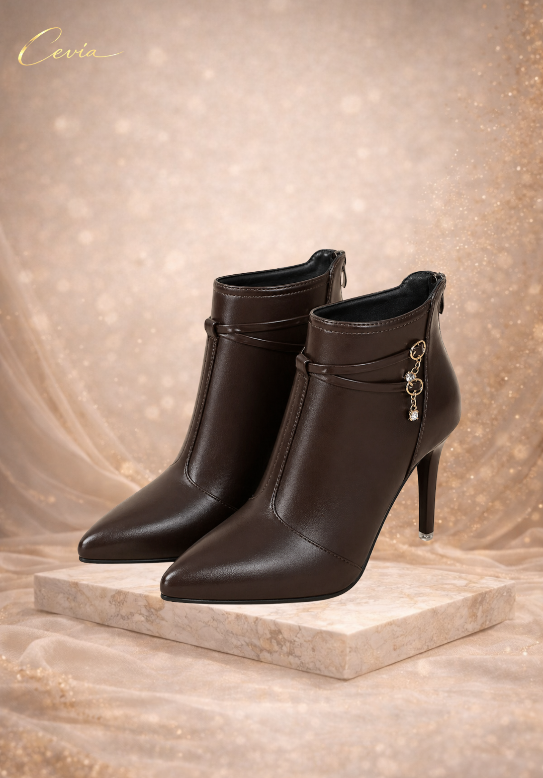 The Ravienne Sleek-Stiletto Ankle Boots