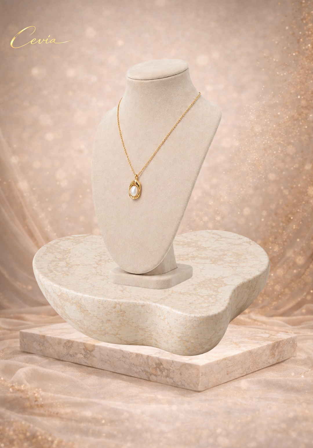 The Celestia Pearl Pendant Necklace