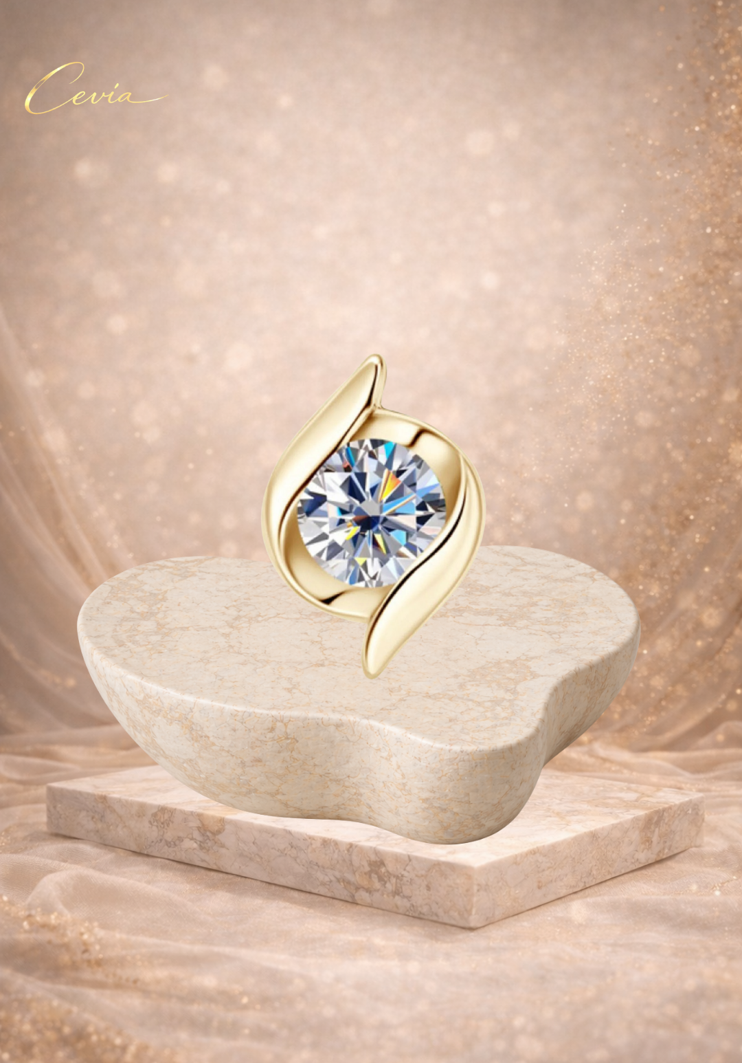 The Lumina Moissanite Stud Earrings