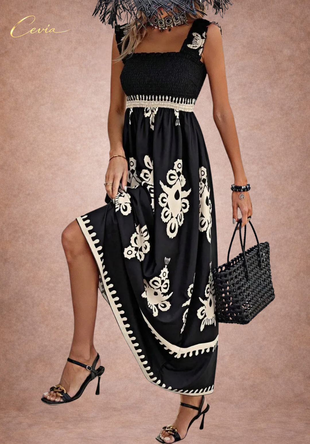 The Midnight Heritage Smocked Dress