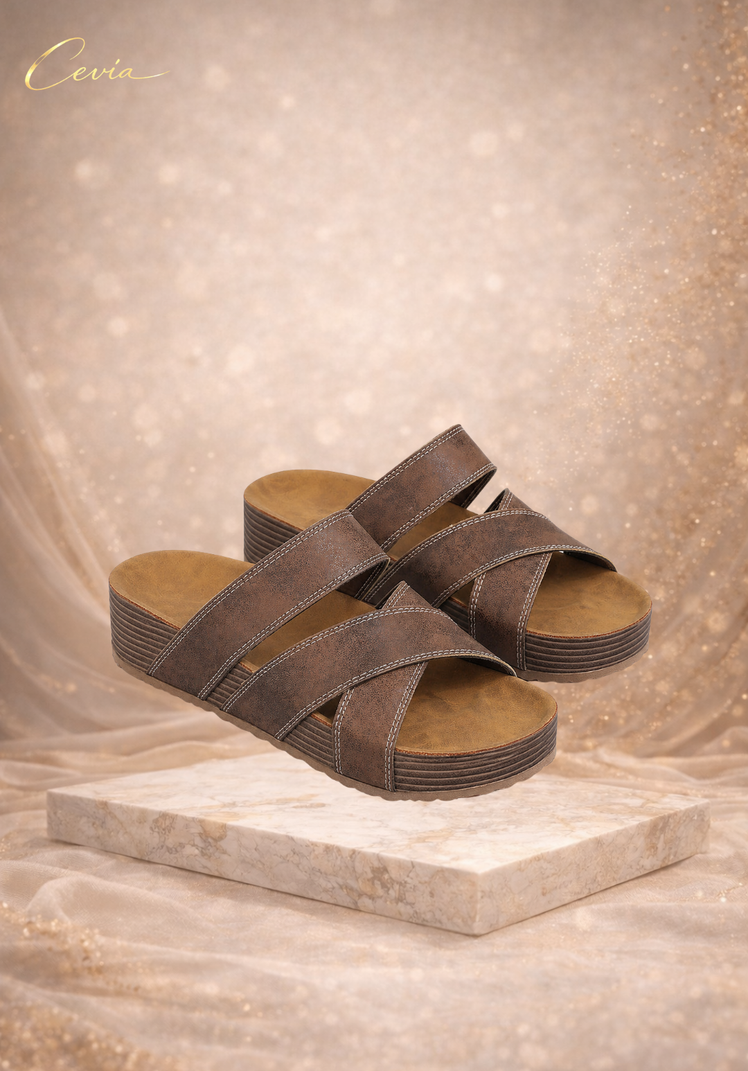 The Verona Cross Strap Sandals