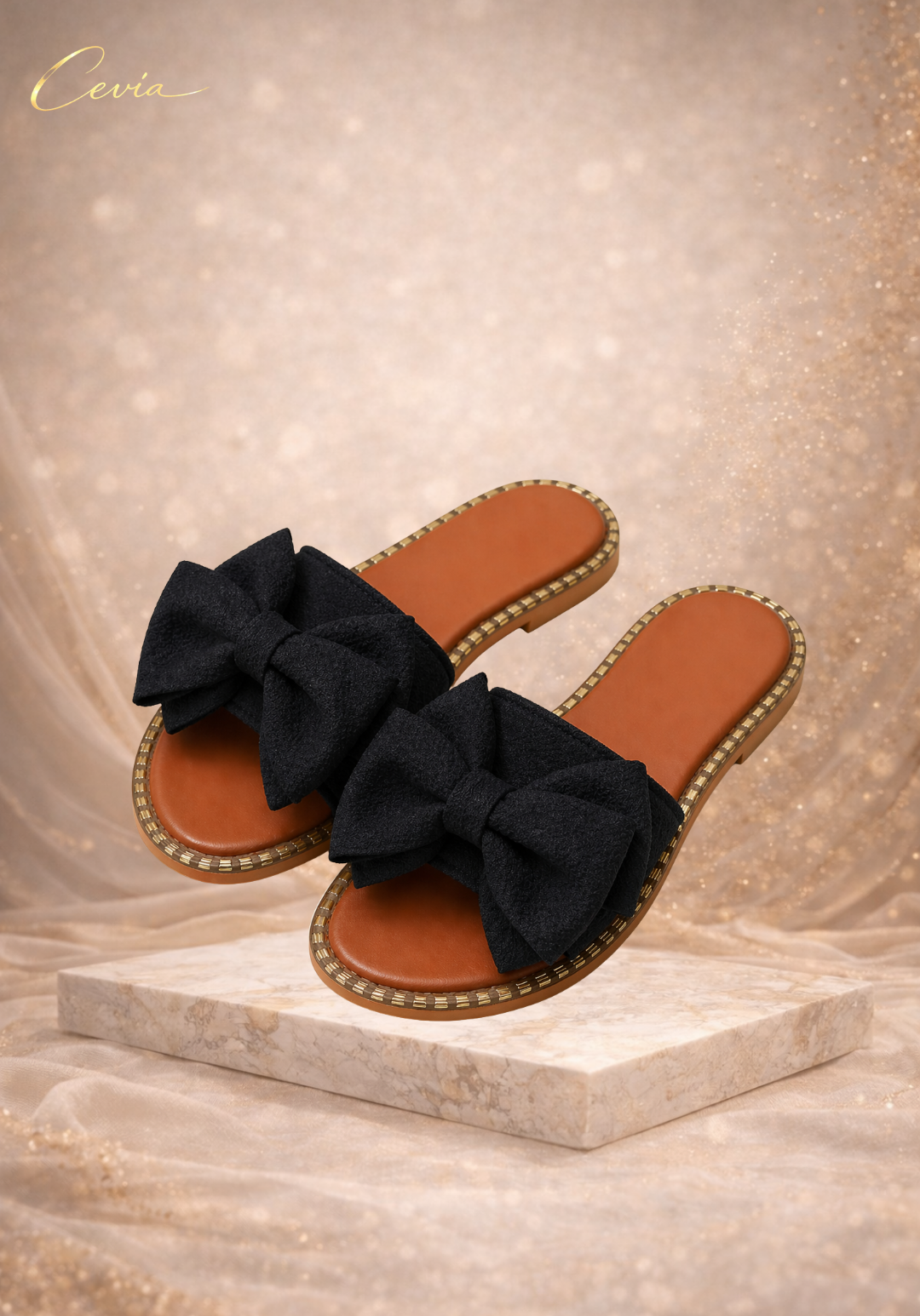 The Capri Bow Slide Sandals