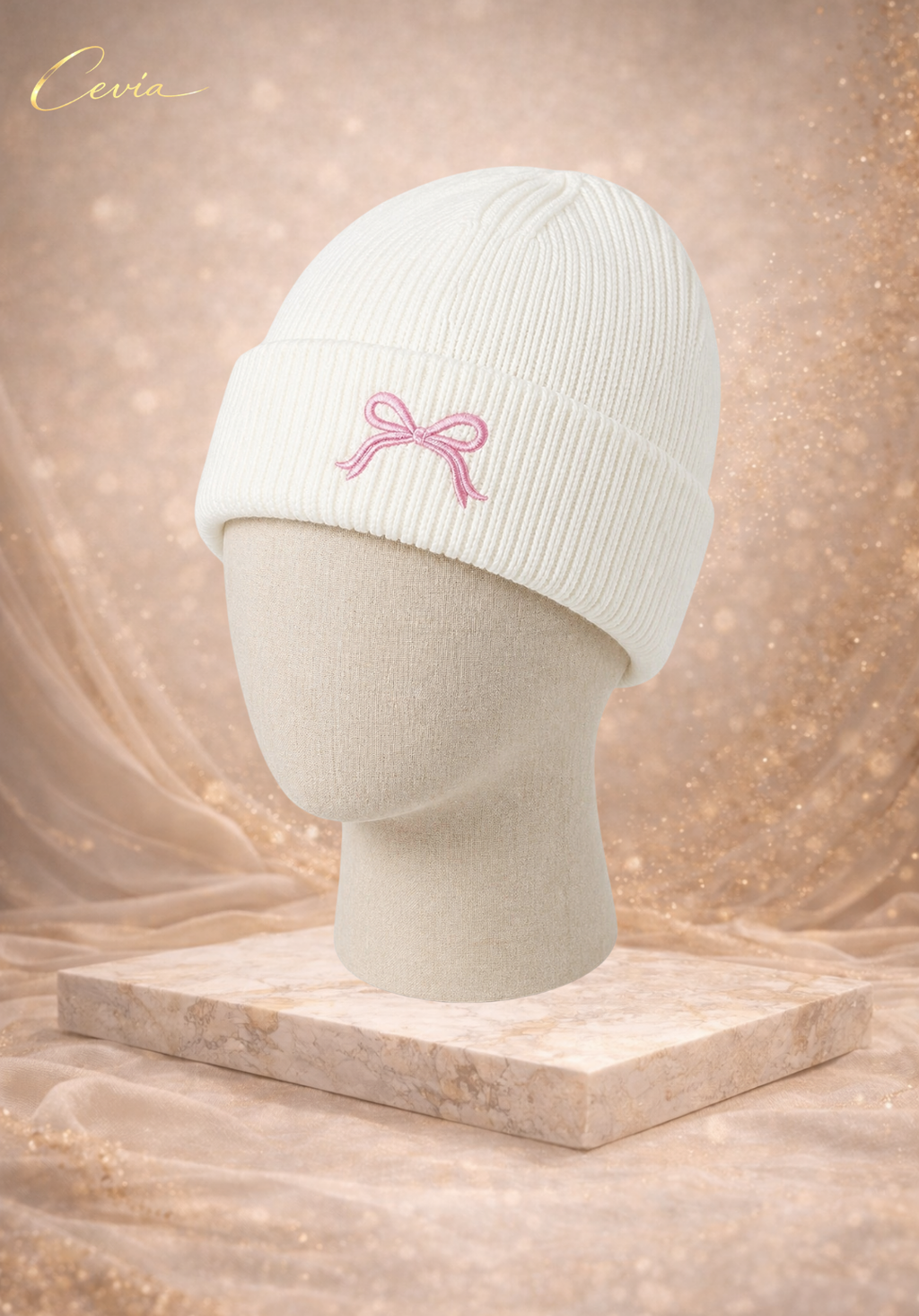 The Maribelle Bow-Knit Beanie