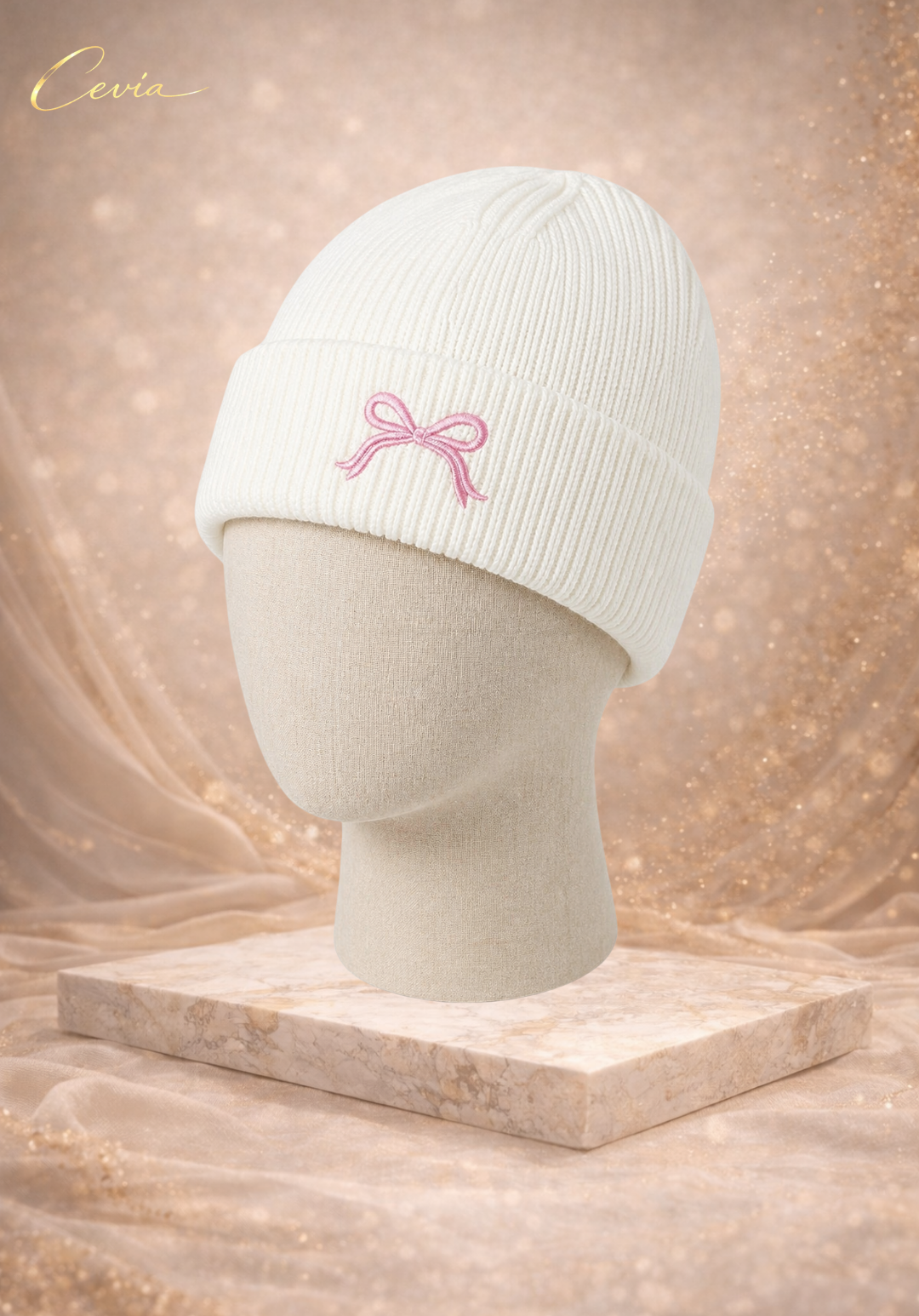 The Maribelle Bow-Knit Beanie