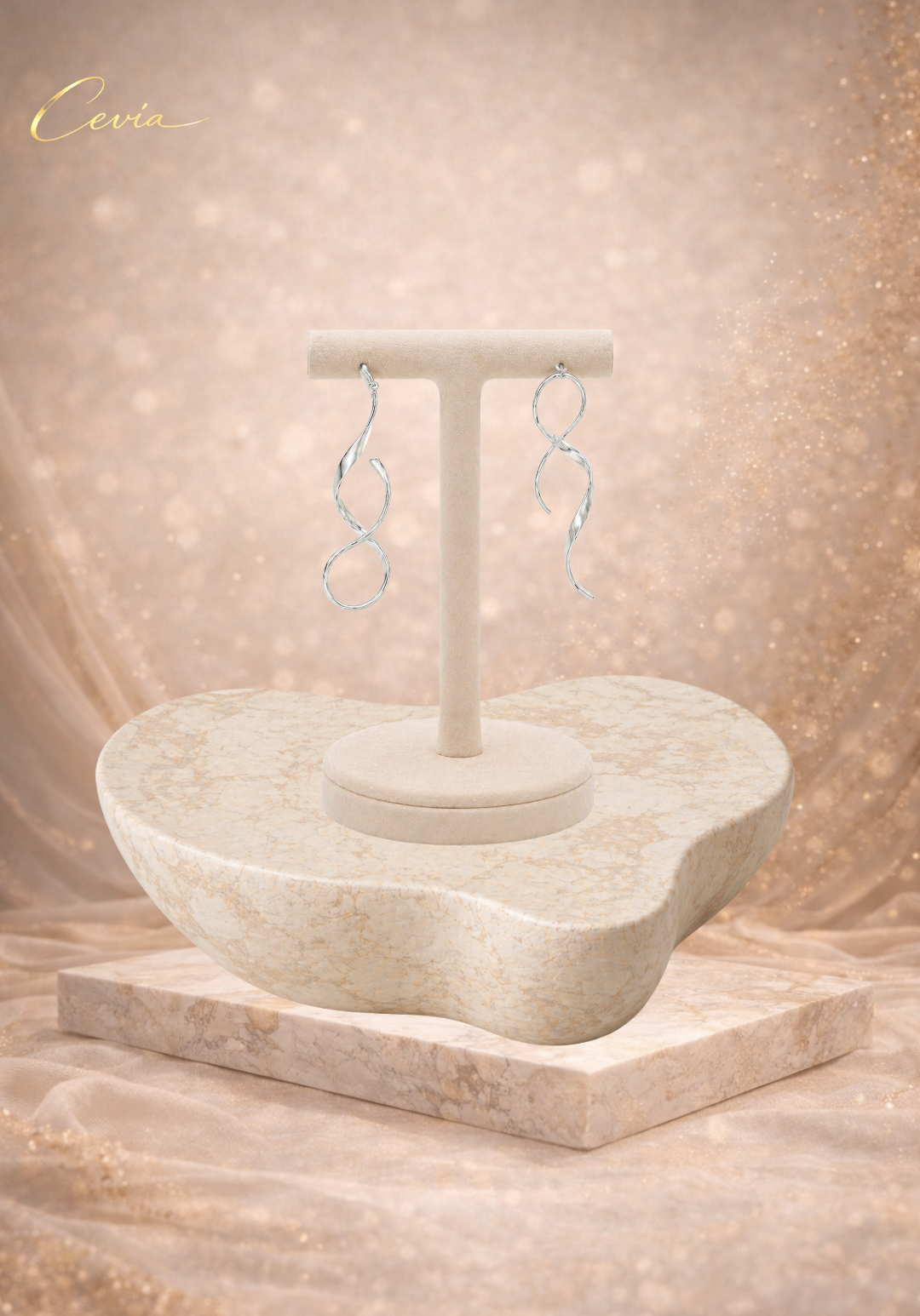 The Vellara Fluid-Twist Statement Earrings