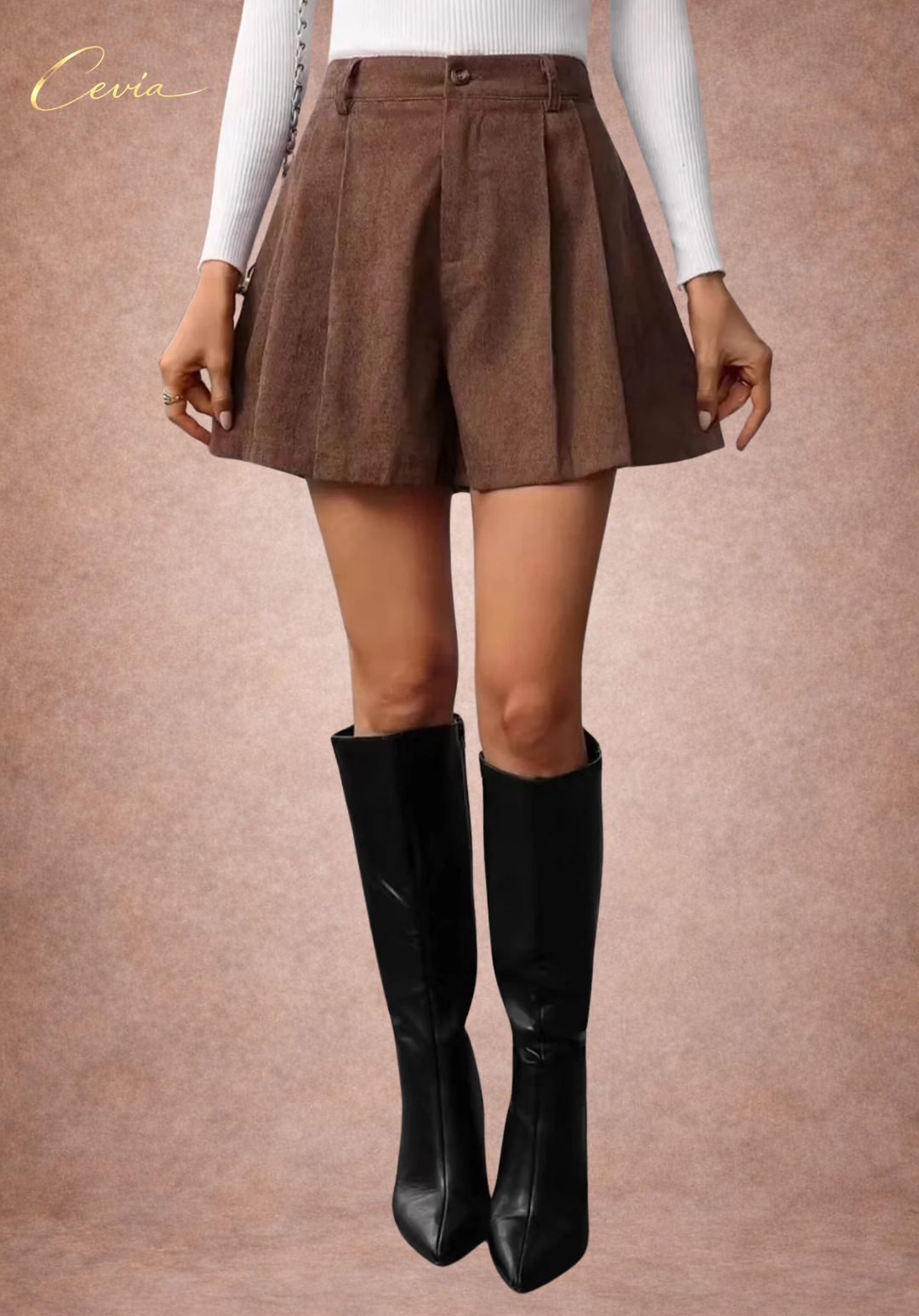 The Élise Tailored Flare Shorts